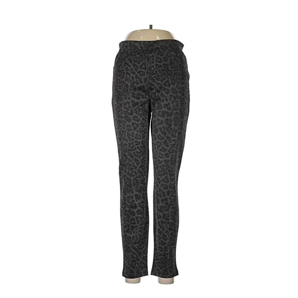 Sanctuary x Anthropologie Leopard Print Leggings Charcoal Black Size M Slim Fit